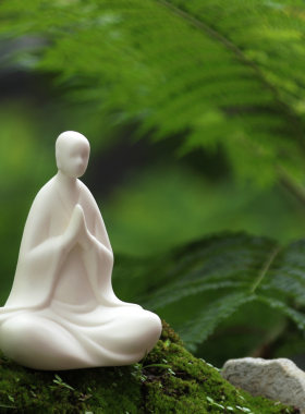 禅意摆件中式陶瓷人物客厅装饰