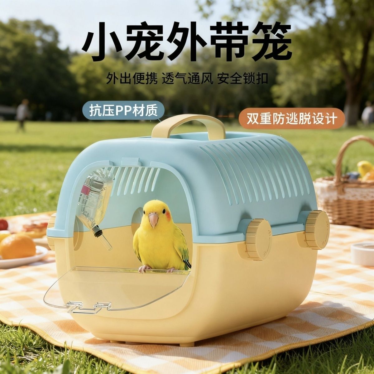 鹦鹉外带笼鹦鹉笼子外出笼仓鼠外出笼花枝鼠外带笼兔子龙猫外出