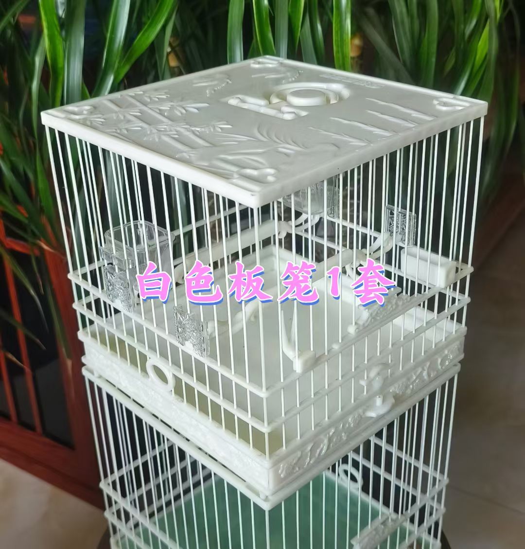 新款ABS材质小鸟笼绣眼鸟笼珍珠鸟笼贝子鸟笼文鸟七彩鸟笼