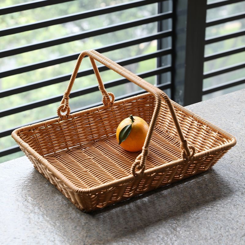 户外野餐手提篮蔬菜购物篮水果筐