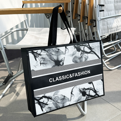 服装店手提袋无纺布礼品包装礼袋定制购物大号袋子衣服打包袋秋冬