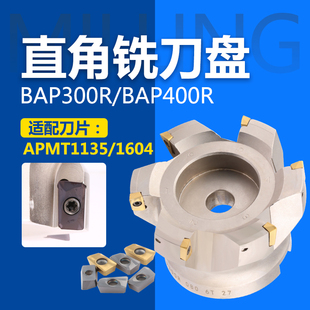 平面立铣刀盘 400R 数控车床加工中心90度直角竖装 铣刀盘BAR300R