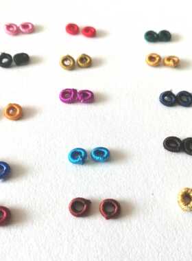 2到2.5mm结绳用手工缠绕线圈diy饰品手链项链固定圈金线银线圈