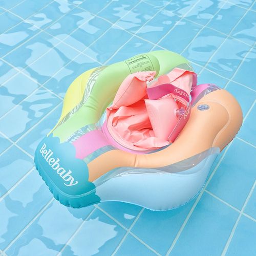 婴儿游泳圈趴圈宝宝遮阳泳圈