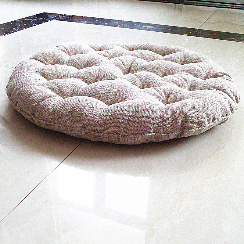 亚麻布坐垫可盘腿蒲团日式纯色榻榻米地垫飘窗打坐瑜伽加厚透气垫,居家布艺,美臀垫/保健坐垫,淘宝优惠券,粉丝福利购,淘宝优惠卷