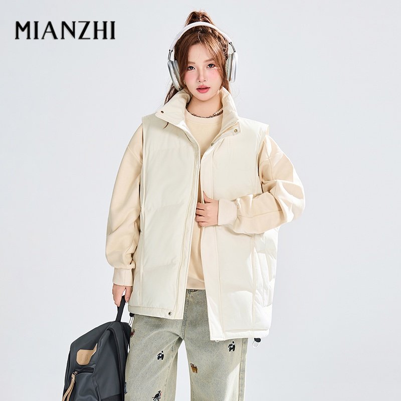 棉制情侣立领马甲男女同款秋冬季潮牌宽松美式休闲坎肩马夹MYJ,男装,常规马甲,淘宝优惠券,粉丝福利购,淘宝优惠卷