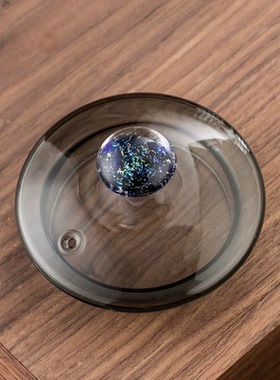 思腾A920烧水壶玻璃盖子烟灰色星空顶珠高档玻璃盖子适配思腾920