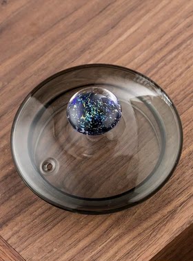 思腾A920烧水壶玻璃盖子烟灰色星空顶珠高档玻璃盖子适配思腾920