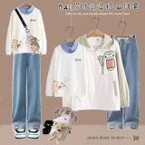 Джинсовые штаны для школьников, демисезонный комплект для отдыха, подходит для подростков, свободный крой