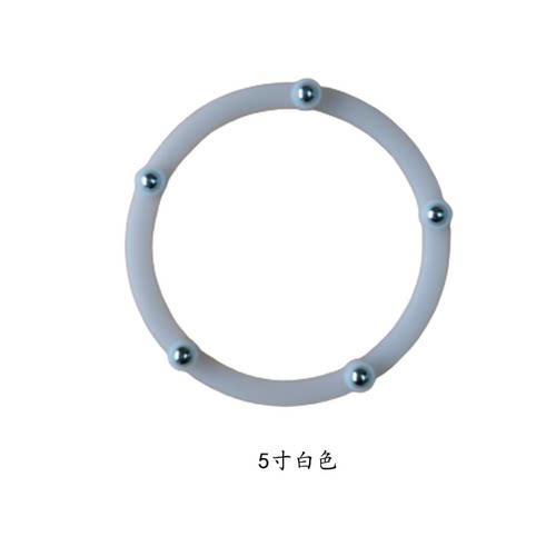 直销5寸黑色白色塑胶转盘展示台化妆品盒调料架360°手动旋转底座 - 封面