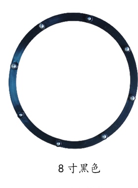 现货促销8寸黑色塑胶转盘展示台调料架化妆品盒360°旋转底座手动