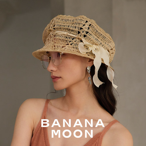 法式隐约美感_小众手搓蕉麻钩针渔夫帽_异型大帽兜透视感文艺草帽