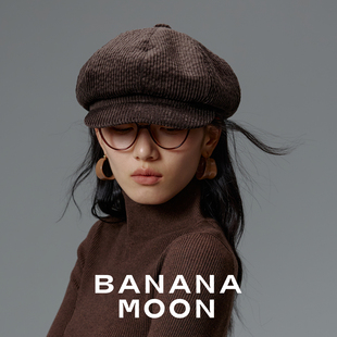 复古巴恩风回潮-进口莫代尔做旧灯芯绒八角帽老钱长期主义画家帽