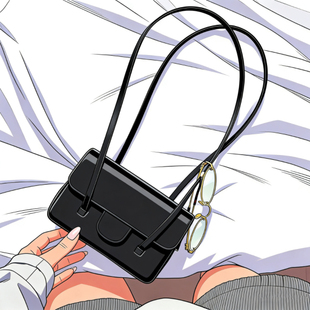 26P preppy coco jennie同款复古单肩腋下手拿包