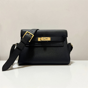 2025新款纯收工蜡线togo皮 Kelly Messenger 邮差包小号