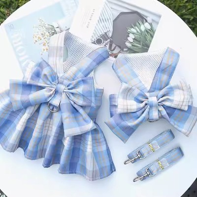 兔子衣服牵引绳夏天溜小兔子穿的防挣脱可爱侏儒兔专用宠物户外