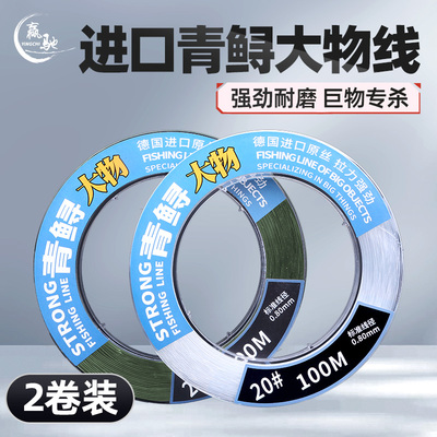 ⭕进口青鲟大物鱼线海钓路亚专用