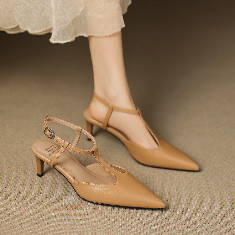 TATALORY法式尖头凉鞋2025年夏季