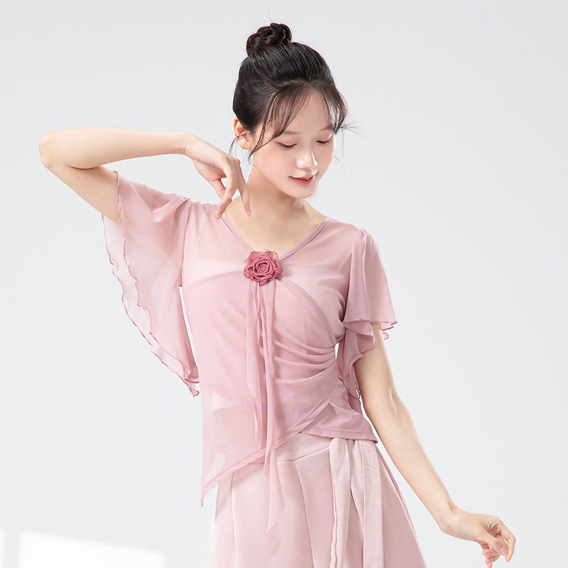 舞蹈服女成人现代形体练功图片