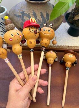 景区热卖烙画可爱小葫芦摆件创意