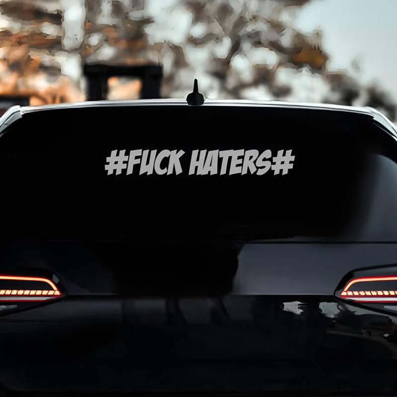 FuckHaters个性创意车窗装饰贴纸