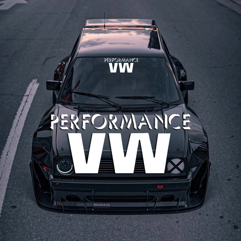 VW潮牌玻璃个性德国大众车贴