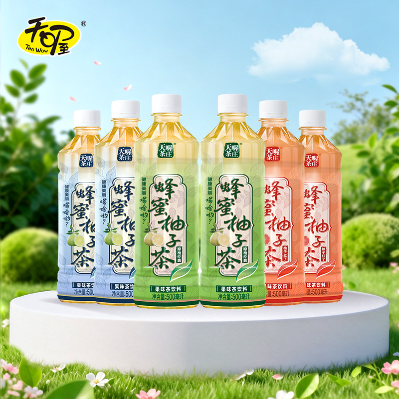 【天喔】蜂蜜柚子茶500ml*6瓶 多口味 夏季果味解腻茶饮料