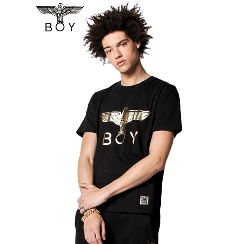 boylondon2018韩版新款潮牌打底短袖T恤纯棉男女情侣装B82TS1000U