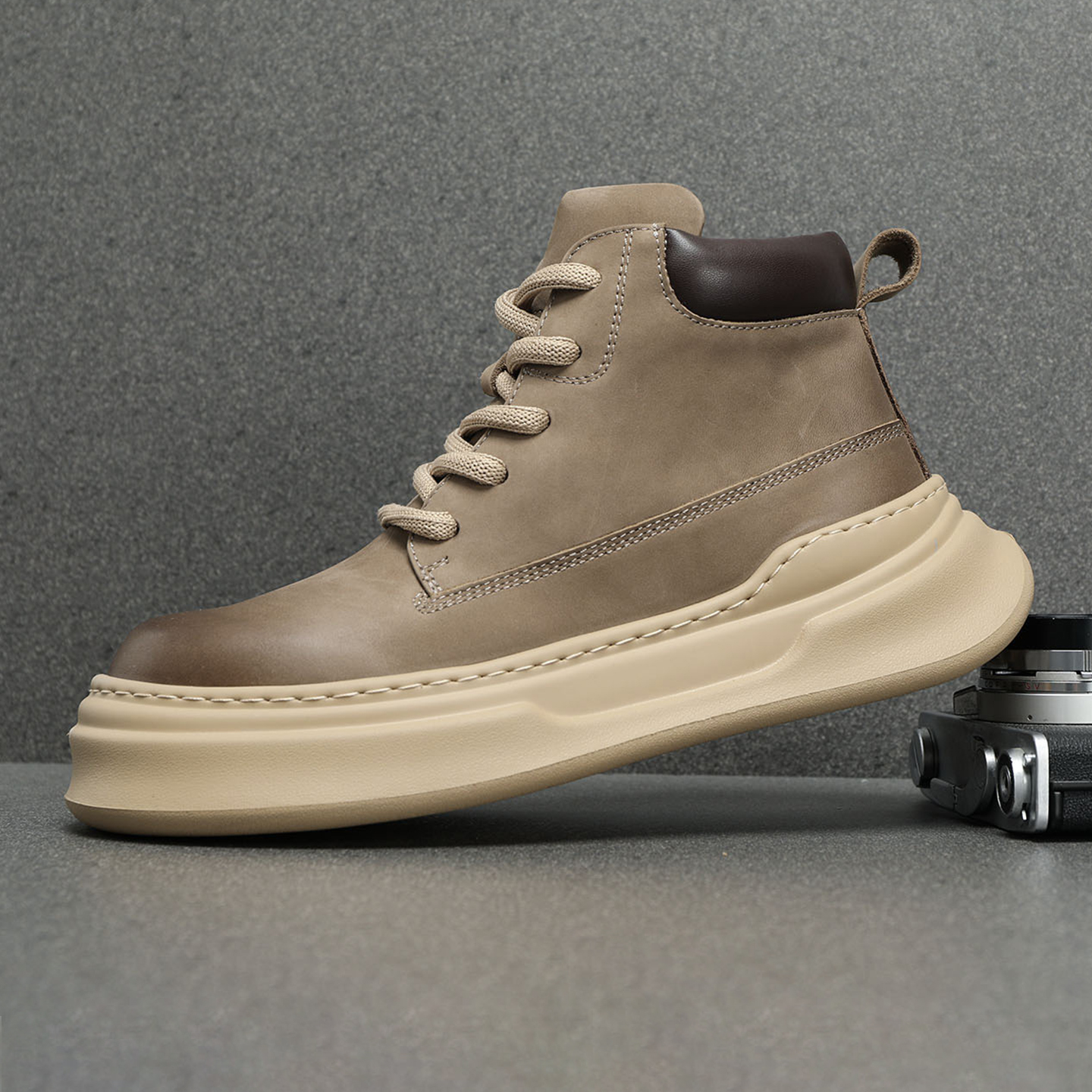 全牛皮马丁靴男2025新款真皮工装