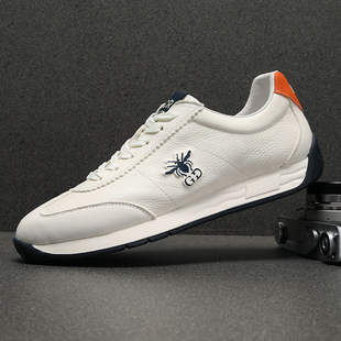 2025春季 子男阿甘鞋 新款 男潮流百搭透气纯皮鞋 真皮休闲鞋 广州男鞋