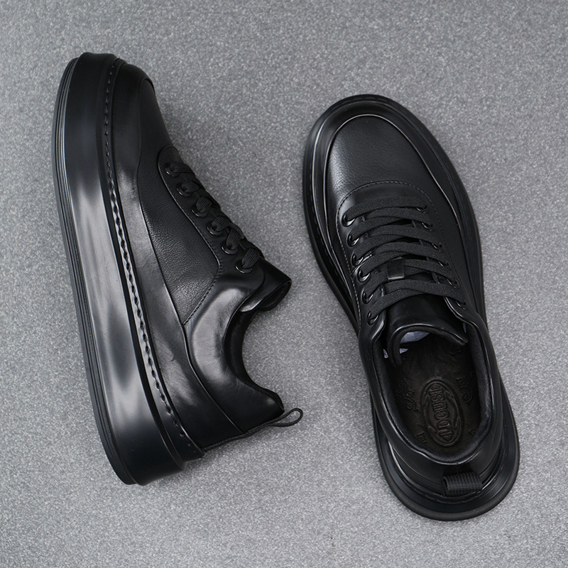 潮牌男鞋秋季2025新款真皮运动
