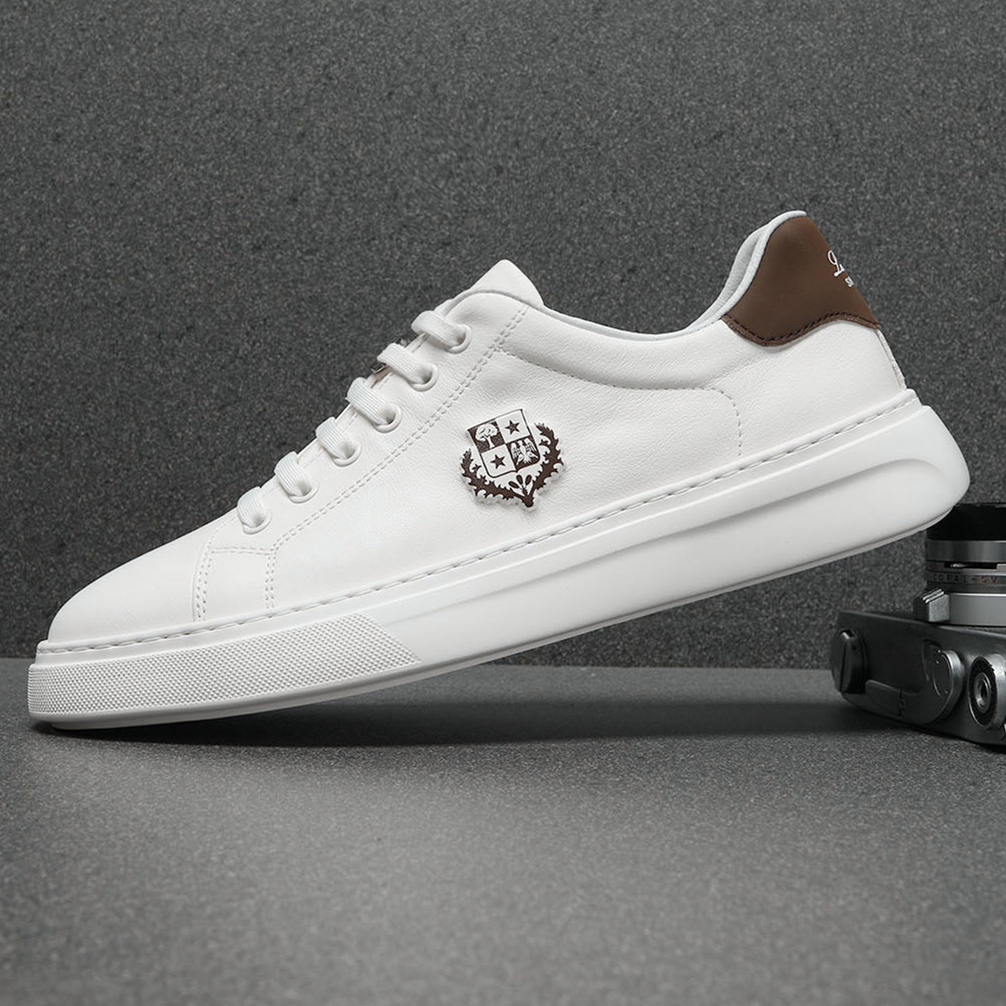 头层牛皮男鞋春季2026新款真皮小白鞋男百搭休闲鞋软底板鞋男透气,流行男鞋,休闲板鞋,淘宝优惠券,粉丝福利购,淘宝优惠卷