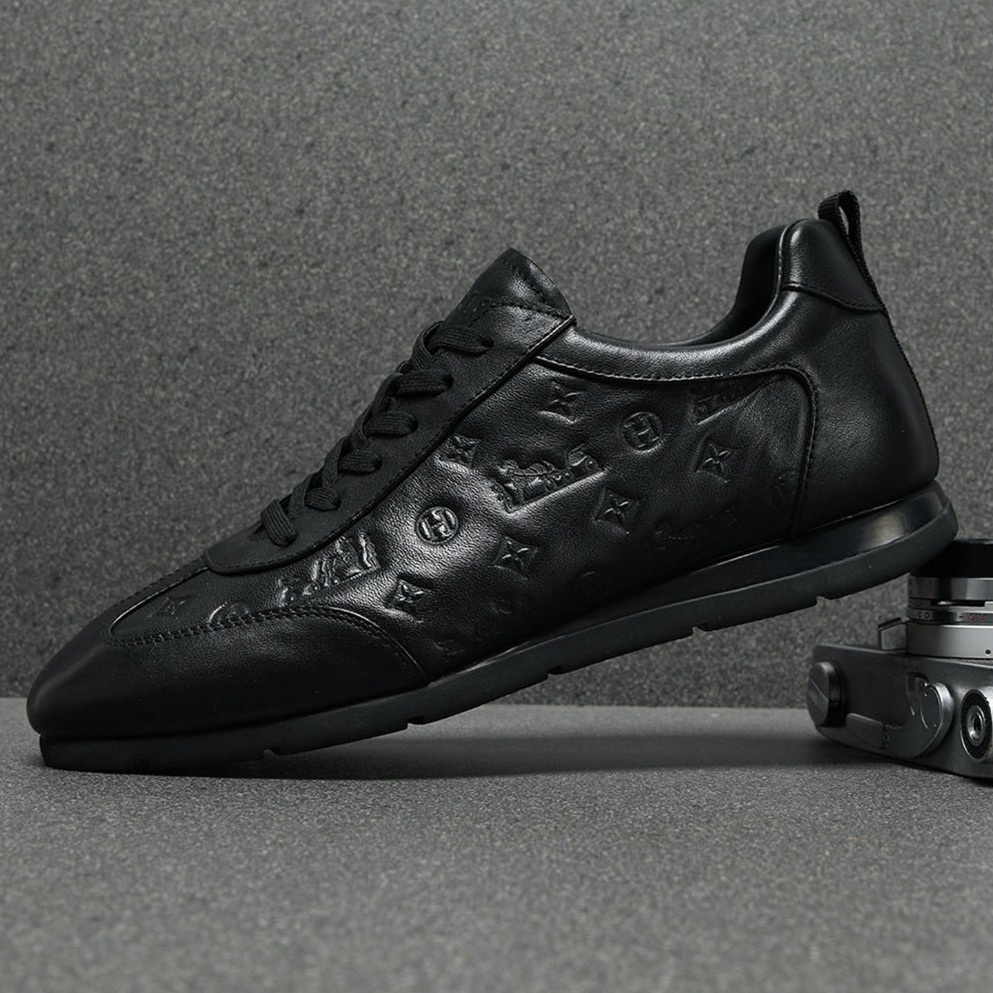 头层牛皮阿甘鞋男2026新款真皮休闲鞋男士潮流百搭压花皮鞋男透气,流行男鞋,时尚休闲鞋,淘宝优惠券,粉丝福利购,淘宝优惠卷