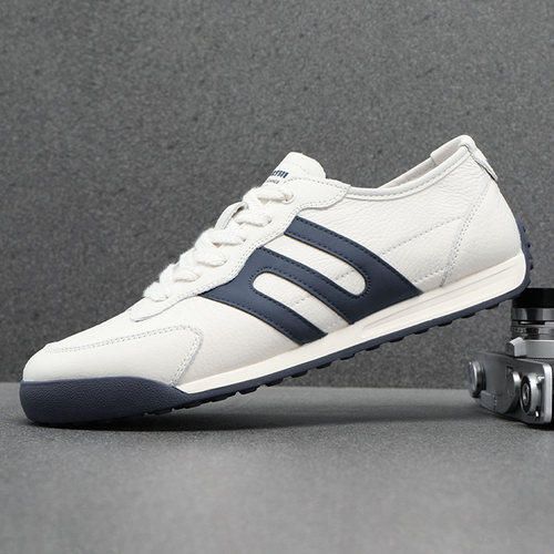 纯皮男鞋2024新款真皮休闲鞋