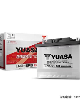 YUASA汤浅起停车专用蓄电池LN2-EFB (12V60AH) 以旧换新