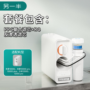 适配小米家净水器通用RO滤芯可拧盖平替1000G/1200G/puls/pro
