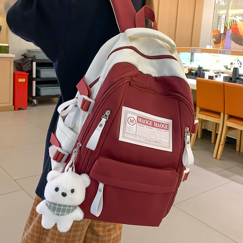 书包女大容量韩版初中高中生背包小学生三到四五六年级轻便双肩包