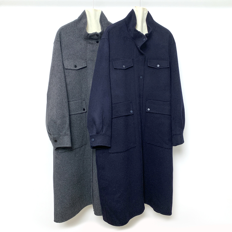 100%羊毛大衣外套中长款