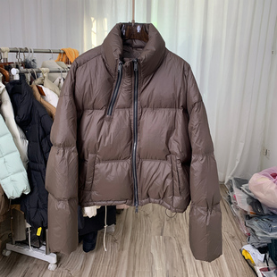 2025年新款羽绒服女短款连帽宽松鸭绒冬季加厚羽绒外套