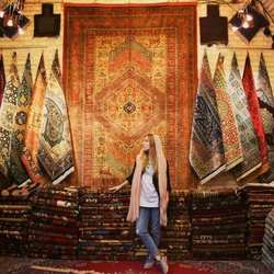 美式轻奢复古土耳其外贸波斯地毯波西米亚民族风摩洛哥阿富汗地毯