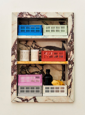 Hay 丹麦进口 Colour Mini Crate 收纳篮可折叠收纳框可堆叠文具