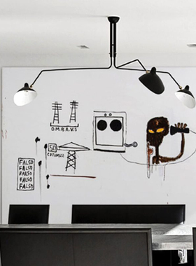 法国进口Serge Mouille Plafonnier吊灯客厅餐厅灯饰悬挂氛围灯具