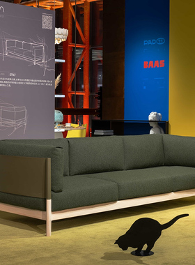 意大利Amura Stilt Sofa 三人座沙发简约轻奢舒适沙发