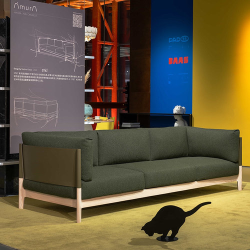 意大利Amura Stilt Sofa 三人座沙发简约轻奢舒适沙发