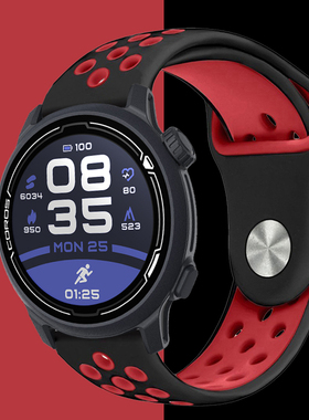 适用高驰PACE2/3耐克表带COROS APEX2PRO双色硅胶耐克表带42/46mm