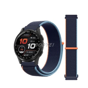 适用佳明S50手表带户外运动尼龙Garminactive5智能venu3s2腕带165