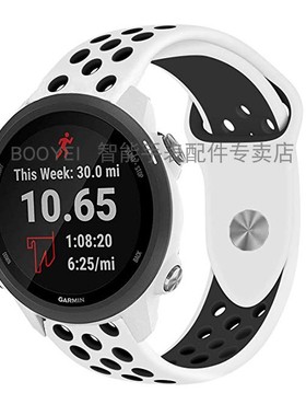 适用Garmin佳明Forerunner158/245M透气快拆硅胶表带Venu SQ腕带
