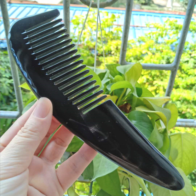 老店牛得很手工宽粗齿黑牛角梳子按摩头皮保健宜烫卷发结实耐用,家庭/个人清洁工具,梳子/化妆梳/按摩梳,淘宝优惠券,粉丝福利购,淘宝优惠卷