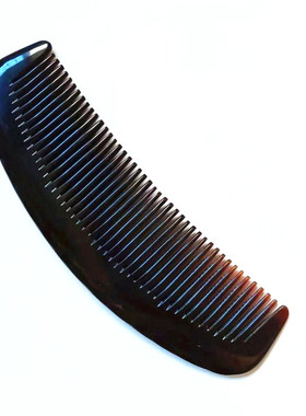 老店手工黑牛角梳子大号无柄全齿防静电宜男女直发居家用非乌木梳