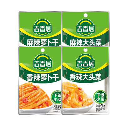 吉香居80g袋装萝卜干大头菜
